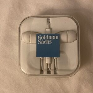 NEW Goldman Sachs Wired Headphones Earbuds with Packaging NIB